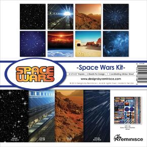 Reminisce Space Wars Collection Kit, Multicolor, 12" by 12", SPW-200