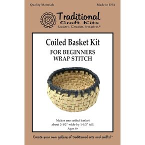 Traditional Craft Kits Coiled Basket Kit for Beginners - Wrap Stitch