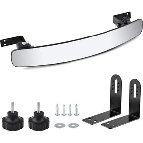 ERKOON عربة جولف مرآة الرؤية الخلفية 16.5 بوصة واسعة للغاية عربة جولف بانورامية مرآة الرؤية الخلفية تناسب EZGO، ياماها، نادي السيارات in Kuwait