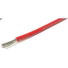 4 AWG Gauge Marine UL1283 SAE TINNED Copper Battery Cable Boat Wire Made in USA (15 ft) Red