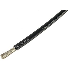 4 AWG Gauge Marine UL1283 SAE TINNED Copper Battery Cable Boat Wire Made in USA (15 ft) Black