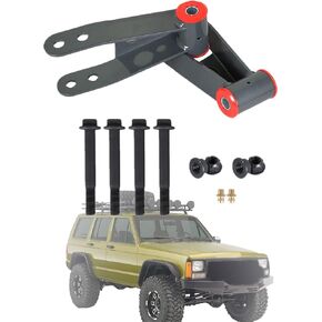 SEBLAFF 1-2 Inch Adjustable Rear Lift Shackles Replacement for 1984-2001 Cherokee XJ 2WD/4WD