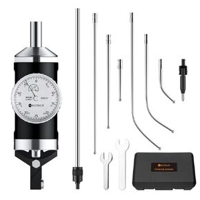 Neoteck Coaxial Centering Indicator 0-0.15''/0.0005'' Digital Indicator Set with Storage Case Accurate Co-Ax Indicator for Milling Machine Center Test Dial