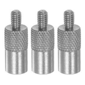 HARFINGTON 3pcs Flat Contact Points 5mm Dia 8mm Length M2.5 Thread 303 Stainless Steel for Dial Digital Indicator Depth Gauge Thickness Gauge