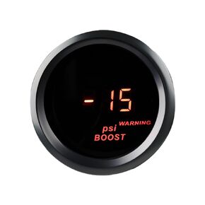 WATERWICH 2" 52mm Turbo Boost Gauge PSI DC12V Meter Kit Red with Boost Sensor for Car Truck Marine Vehicle Automotive