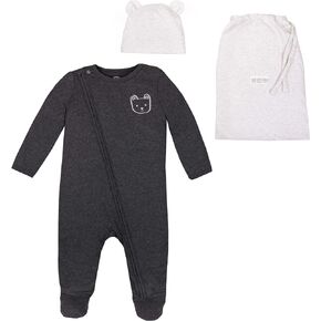 مجموعة هدايا Lamaze Baby Boys من القطن العضوي Sleep N Play & Hat مع حقيبة، قطعتان in Kuwait