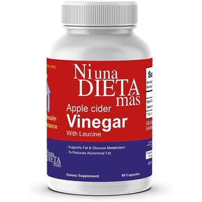Ni una dieta más Reduce Abdominal Fat - Vinegar Capsules - Best for Weight Loss - Glucose and Fat Metabolism Aid (2 Month Supply)