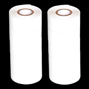Chudeng 10 Rolls 30mm x 100m Black Thermal Transfer Ribbon Resin for Coder Printer Machine, Black Color Ribbon for Coding Machine