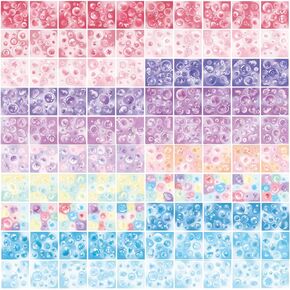 100 Sheet Kpop Korean Photocard Stickers Set, Colorful Glitter Bubble Deco for Photocards Cute Journaling Arts Crafts Scrapbook Toploaders Scrapbooking Teen Girl Women (Bubble) JJBL028