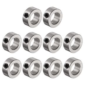 uxcell 10pcs Set Screw Collars 7.05mm Bore Shaft Collars, 12mm OD, 5mm Width, Landing Gear Stopper Wheel Collar