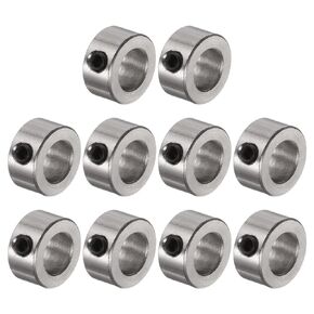 uxcell 10pcs Set Screw Collars 8mm Bore Shaft Collars, 14mm OD, 7mm Width, Landing Gear Stopper Wheel Collar
