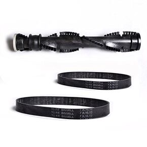Replacement Part for Bissell Proforce Helix Upright Vacuum Cleaner Roller Brush with 2pk Style 7, 9, 10, 12, 14 Flat Belts, Fits Models 6582, 6579, 65793, 65823, 6582R, 6583, 65831
