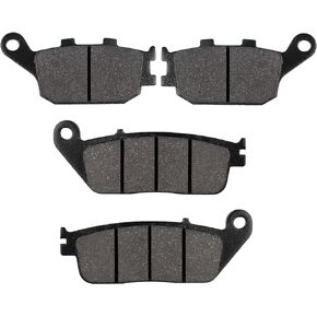 Brake Pads Front and Rear for Honda VTX 1300 S Retro/C/R/T 2003-2013 VTX 1300 C/R/S Retro 2003-2006 Honda VT 1300 CR CS CT CX 2010-2015 Honda VT1100 CR/CS/CT/CV/CW Honda VT1100 C2 Shadow 1995-2005