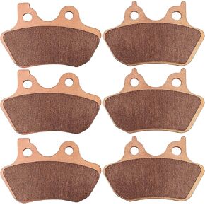 وسادات الفرامل الأمامية والخلفية من Motofoal لـ 2000-2007 Harley Davidson Heritage Softail Road King Dyna Fatboy Electra Glide Ultra Classic Night Train Touring Flhtcu-i وسادات فرامل نحاسية شديدة الملبدة in Kuwait