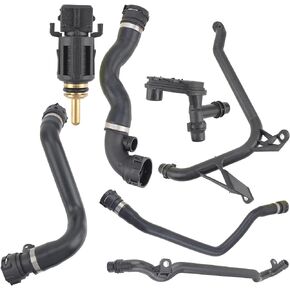 AUTOKAY Expansion Tank Coolant Radiator Hose Kit For BMW 323 325 328 330 7 Pcs Set