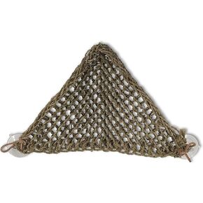 PENN-PLAX Reptology Lizard Lounger Corner Triangle – 100% Natural Seagrass Fiber – Great for Bearded Dragons, Anoles, Geckos, Iguanas, and Other Reptiles – Small