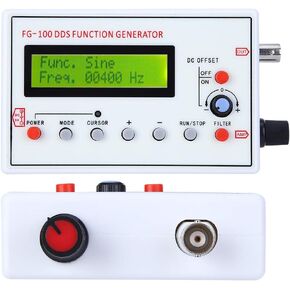EBTOOLS FG100 DDS Generator Counter, High Precision DDS Function Generator Sine Frequency 1HZ500KHz Source Meter
