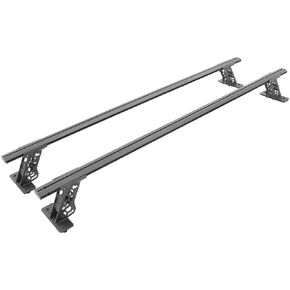 Go Rhino 5935015T XRS Cross Bars - Bed Rail Kit for Full/Mid Sized Trucks W/Tonneau Cover T-Tracks for 06-24 Ram, GMC, Ford, Nissan, Toyota, Jeep, Chevrolet