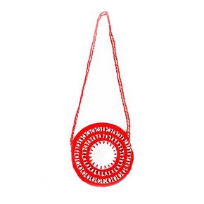 Frida Kahlo Shoulder Bag - 100% Cotton, Brazil Handcrafted Shoulder Bag, Hippie Aesthetic Bag, Women Crochet Design, Fashion Handmade Bag for Girls, Beach Bags - Multicolor