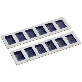 Prang 50005 Non-Toxic Semi-Moist Watercolor Paint Refill, Plastic Whole Pan, 0.62" Height, 3.75" Width, 6.5" Length, Blue (Pack of 12)