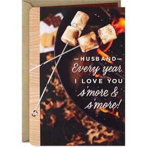 Hallmark Anniversary Card for Husband (S'mores)