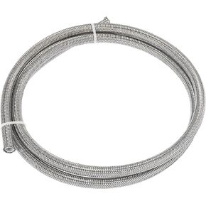 X AUTOHAUX AN4 1/4" 1 Meter Universal Braided PTFE Stainless Steel for E85 Car Oil Fuel Gas Line Hose