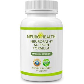 Neuro Health Nerve Support Formula for Neuropathy - Your Nerve Savior Supplement with B Vitamins and Alpha Lipoic Acid - Rapid Absorption for Nerve Discomfort Relief - 60 Capsules