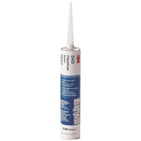 3M Polyurethane Sealant 540 White, Net 10.5 Fluid Ounce Cartridge, (Case of 12)