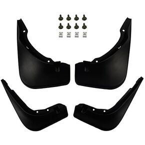 A-Premium Set of 4PCS Mud Flaps Splash Guards Mudguards Mudflaps Compatible with Mercedes-Benz C180, C200, C300, 2015 2016, Black Color, Front LH RH and Rear LH RH