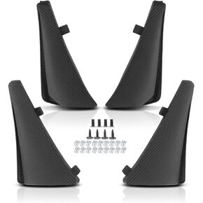 A-Premium Set of 4PCS Mud Flaps Splash Guards Mudflaps Compatible with Chevrolet Corvette (C8) 2020-2022 - (Stingray Only) - with Hardware - Matte Black, Front & Rear, Replace for# 84263453 84263457