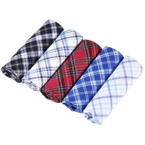 JukLoos Men's Handkerchiefs,100% Soft Cotton Pocket Handkerchiefs for Men Cotton 5 Pack