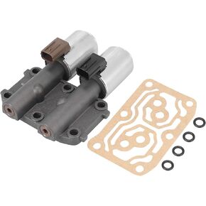 TOP-VIGOR Dual Linear Shift Solenoid Valve Compatible with Honda Accord Element CR-V 2002 2003 2004 2005 2006 2007 2008 Transmission at Clutch Solenoid Valve B and C with Gasket 28260-PRP-014