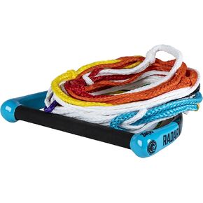 Radar Control Pkg Waterski Rope, 13 in. Team Std Handle w/8-Sect. Mainline, Blue/Black