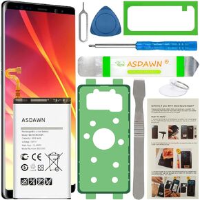 Galaxy S9+ Battery Replacement for Samsung Galaxy S9 Plus SM-G965 G965U/U1/R4/W/F/A/T/P/V, EB-BG965ABE EB-BG965ABA Battery w/Back Cover Adhesive+Battery Adhesive+Repair Tools+Installation Instruction