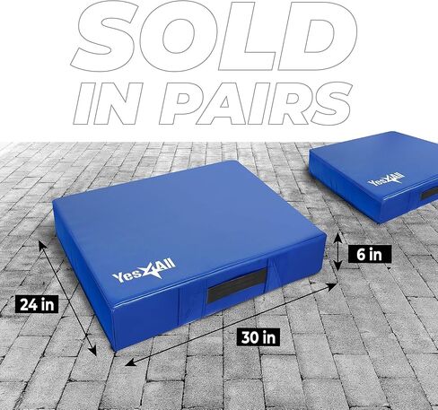 Yes4All Silencer Drop Pads/Weightlifting Drop Pads with PVC Cover & Easy Carry Handles – Sold in PairsVariation Theme in Saudi Arabia