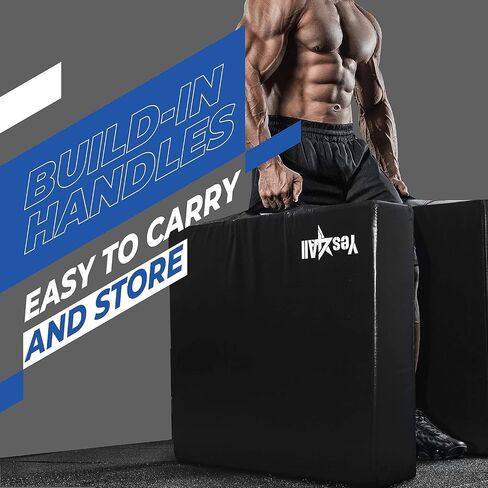 Yes4All Silencer Drop Pads/Weightlifting Drop Pads with PVC Cover & Easy Carry Handles – Sold in PairsVariation Theme in Saudi Arabia