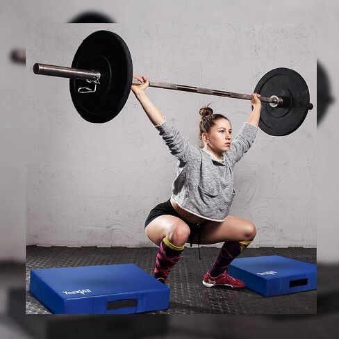 Yes4All Silencer Drop Pads/Weightlifting Drop Pads with PVC Cover & Easy Carry Handles – Sold in PairsVariation Theme in Saudi Arabia