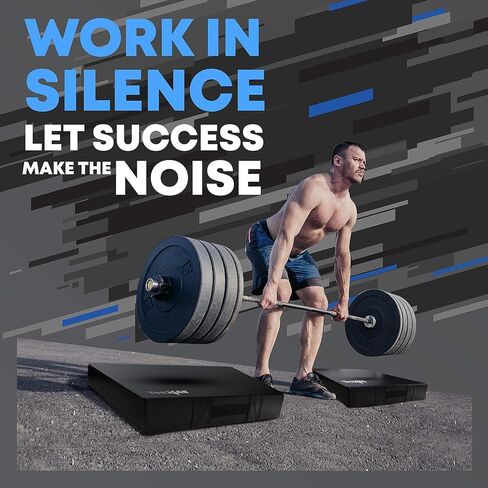 Yes4All Silencer Drop Pads/Weightlifting Drop Pads with PVC Cover & Easy Carry Handles – Sold in PairsVariation Theme in Saudi Arabia