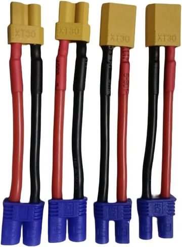 Hengfuntong-Elec XT30 التوصيل ذكر أنثى إلى EC2 التوصيل ذكر أنثى موصل قابس محول البطارية 16awg 40 مللي متر 2 أزواج in Kuwait