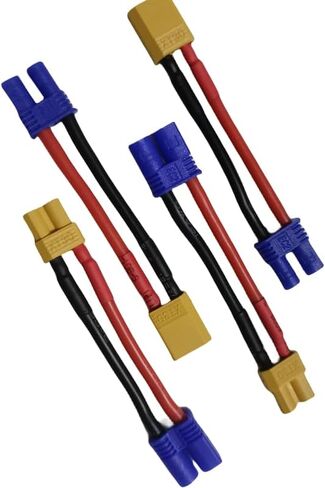 Hengfuntong-Elec XT30 التوصيل ذكر أنثى إلى EC2 التوصيل ذكر أنثى موصل قابس محول البطارية 16awg 40 مللي متر 2 أزواج in Kuwait