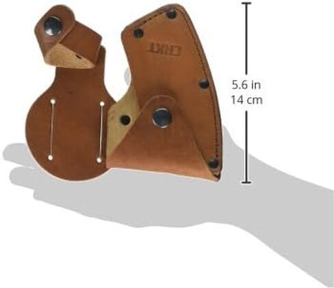 CRKT Freyr Axe: Outdoor Axe with Deep Beard Design, Forged Carbon Steel Blade, and Hickory Wooden Handle 2746 & CRKT T-Hawk Leather Sheath Mask for use, Kangee & Nobo Tomahawks D2730-1 in Saudi Arabia