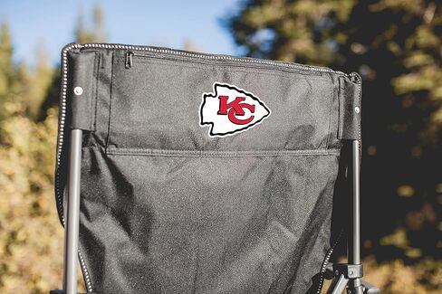 مبرد Big Bear XXL من PICNIC TIME، شاطئ عالي التحمل، كرسي تخييم بسعة 500 رطل مع حقيبة حمل، شعار فريق NFL، مقاس واحد، أسود in Saudi Arabia