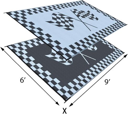 Ming's Mark RF-6091 6-Feet X 9-Feet Mat Racing Flag in Saudi Arabia