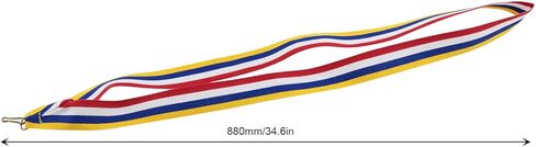 JCBIZ 12PCS Award Neck Ribbons Medal Award Ribbons Striped Medal Lanyards for Sports Academics in Saudi Arabia