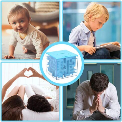 صندوق أحجية متاهة المال للأطفال والكبار، صندوق هدايا لغز المتاهة المثالي لحامل المال (قطعتان) in Kuwait