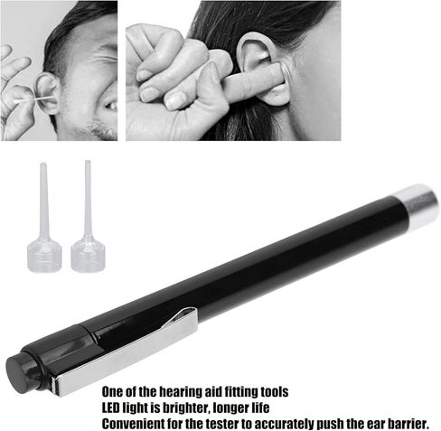 Ear Inspection Light,Ear Scope with Light, Ear Checking Penlight Ear Wax Removal Fitting Tool,Reusable LED Ear Penlight Nurse LED Pen Light with Pocket Clip for Torch Nursing in Saudi Arabia