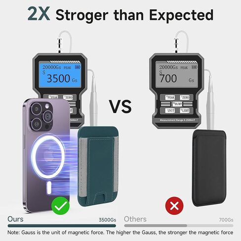 محفظة هاتف مغناطيسية من GANSBOL مع MagSafe، محفظة جلدية مغناطيسية Magsafe لسلسلة iPhone 12/13/14، حامل محفظة بطاقات لـ Apple Magsafe، تناسب 10 بطاقات، برتقالي in Kuwait