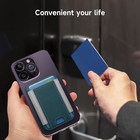 محفظة هاتف مغناطيسية من GANSBOL مع MagSafe، محفظة جلدية مغناطيسية Magsafe لسلسلة iPhone 12/13/14، حامل محفظة بطاقات لـ Apple Magsafe، تناسب 10 بطاقات، برتقالي in Kuwait