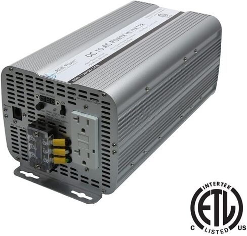 AIMS Power 2000 وات محول طاقة جيبي معدل 12 فولت تيار مستمر إلى 120 فولت تيار متردد ETL معتمد إلى UL 458 مع منافذ GFCI وكتلة طرفية للتيار المتردد in Kuwait