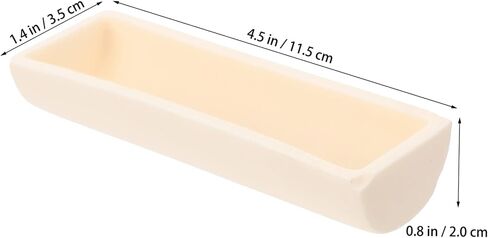 Healvian 3pcs Experimental Combustion Boat Corundum Crucible Corundum Ark Semicircle Tube Furnace Electric Furnace Corundum Boat Aluminum Oxide White in Saudi Arabia